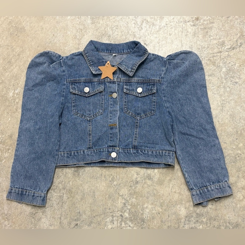 Stylish Blue Denim Kids Jacket‎